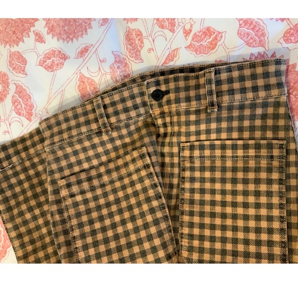 NWT ASKK NY Sailor Pant In Camel Plaid MSRp $265 Size 29 - Picture 3 of 3